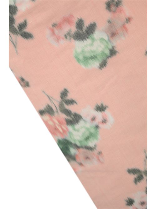 Gonna in lino con disegno floreale Rosa Philosophy di Lorenzo Serafini | A0117 07541147